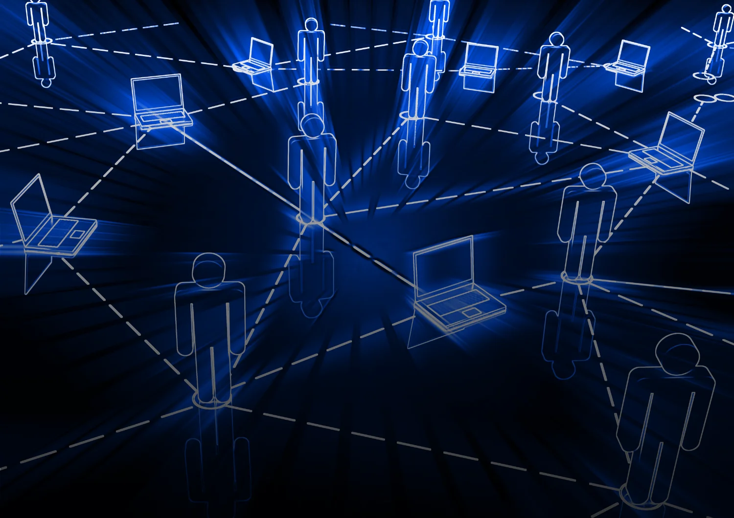 Illustration of how a Content Delivery Network distributes data globally.