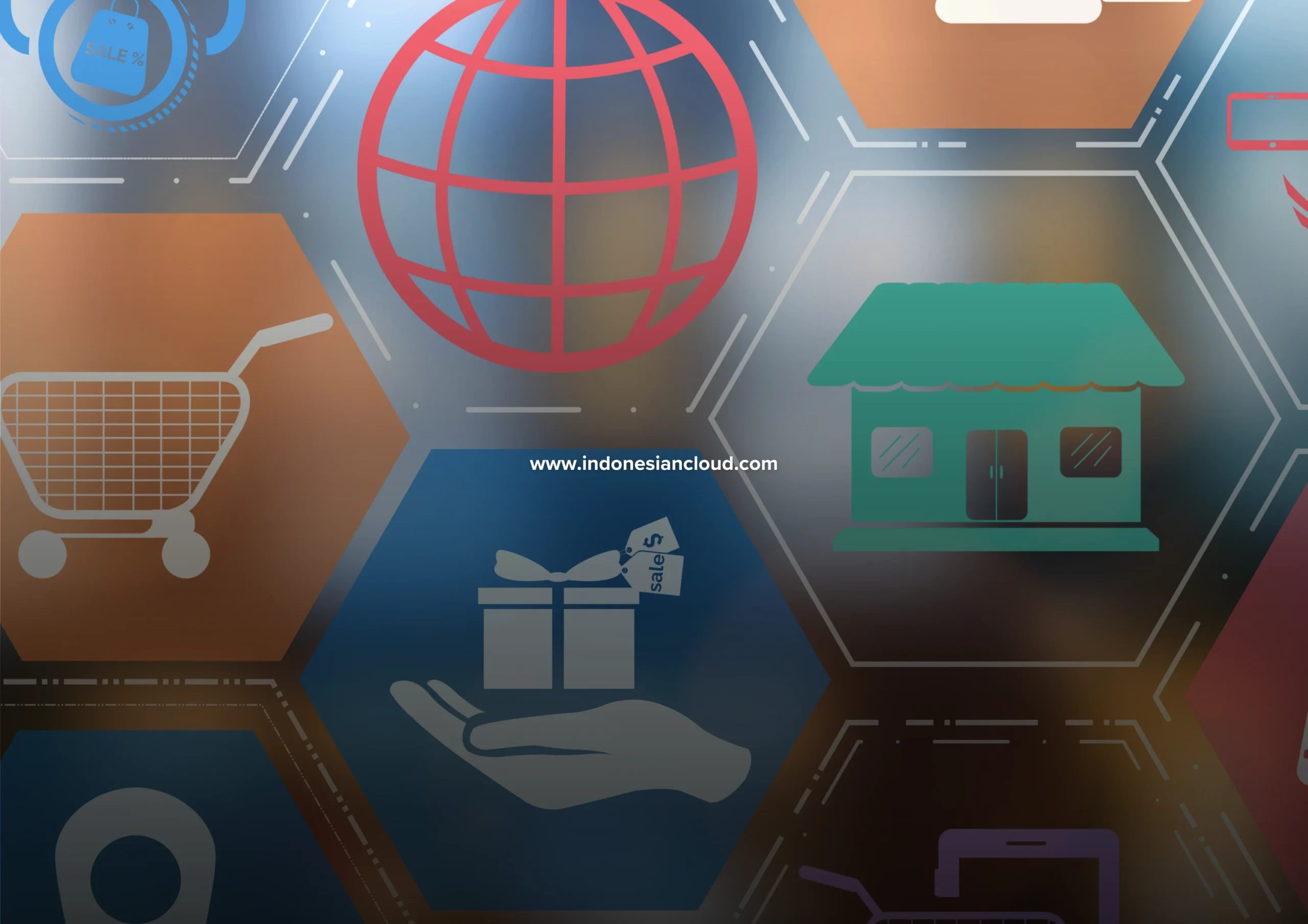 Illustration of an Omni Channel customer service platform by Indonesian Cloud.